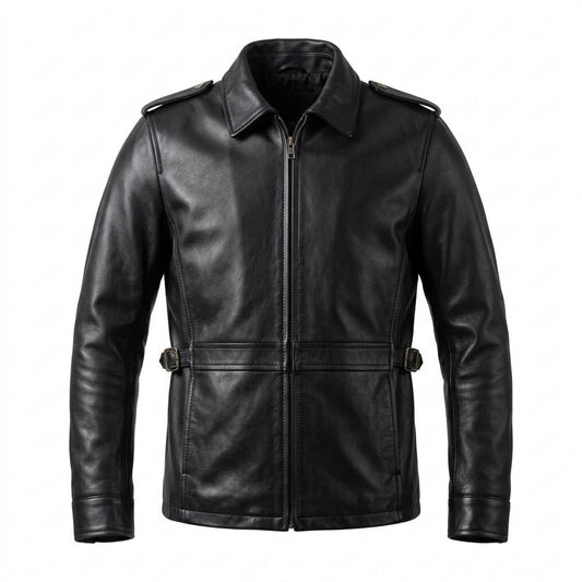 Lederjacken Outlet24 - Tamel | Durchgehend Tailliert Lederjacke Herren