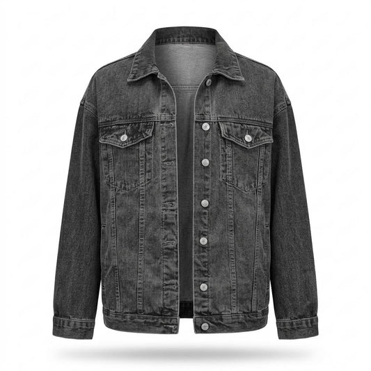 Lederjacken Outlet24 - Depel | Geknöpfte Locker Geschnittene Jacke Damen