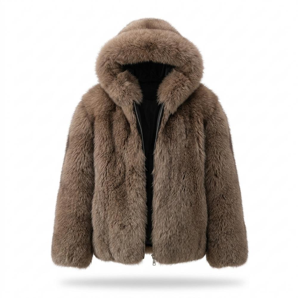 Lederjacken Outlet24 - Mihum | Gefütterte Pelzartige Jacke Unisex