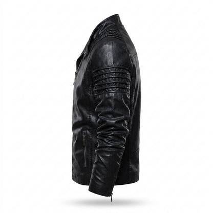 Lederjacken Outlet24 - Kalev | Gesteppte Taillierte Lederjacke Herren