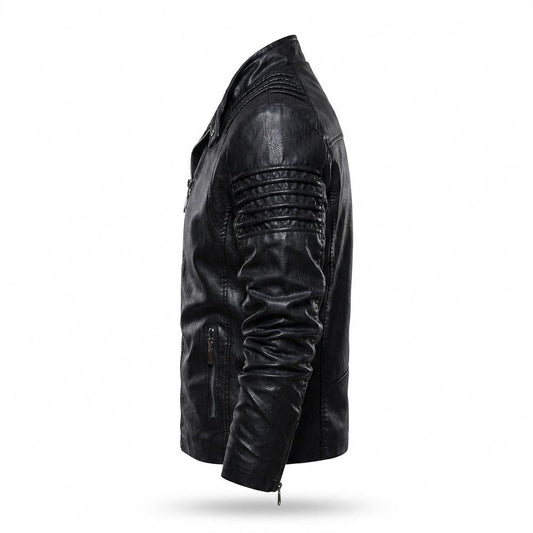 Lederjacken Outlet24 - Kalev | Gesteppte Taillierte Lederjacke Herren