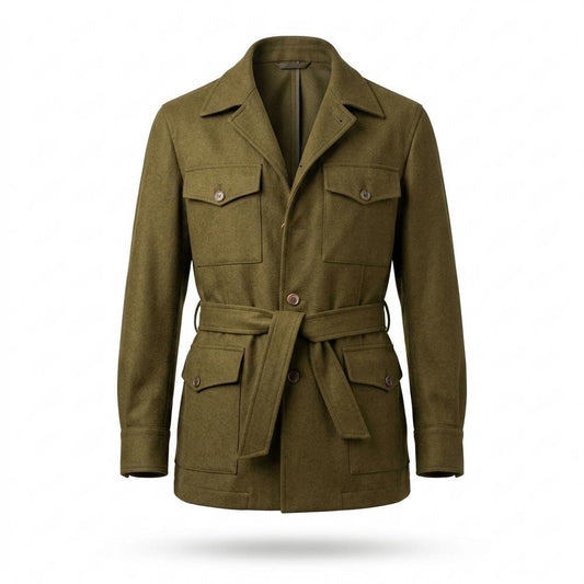 Lederjacken Outlet24 - Sonud | Gegürtelte Funktionale Jacke Herren