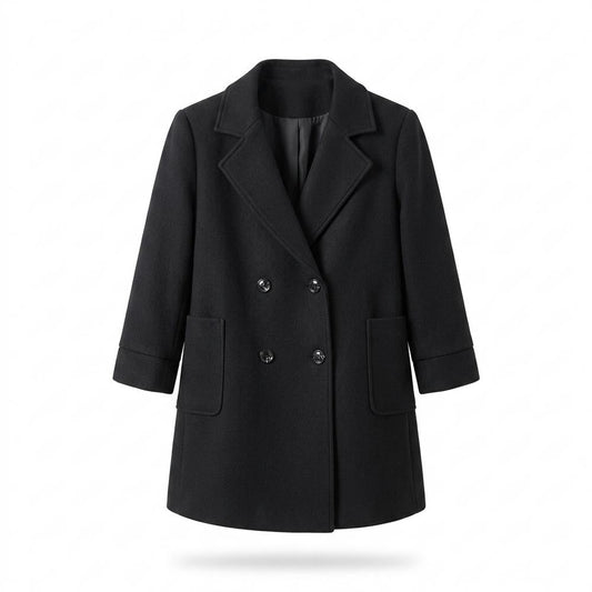 Lederjacken Outlet24 - Mewod | Doppelreihig Tailliert Mantel Damen