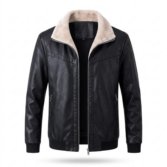 Lederjacken Outlet24 - Kobes | Warme Gefütterte Lederjacke Herren