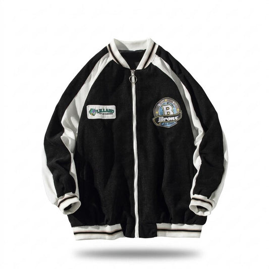 Lederjacken Outlet24 - Tahal | Gerippt Gestreift Jacke Unisex