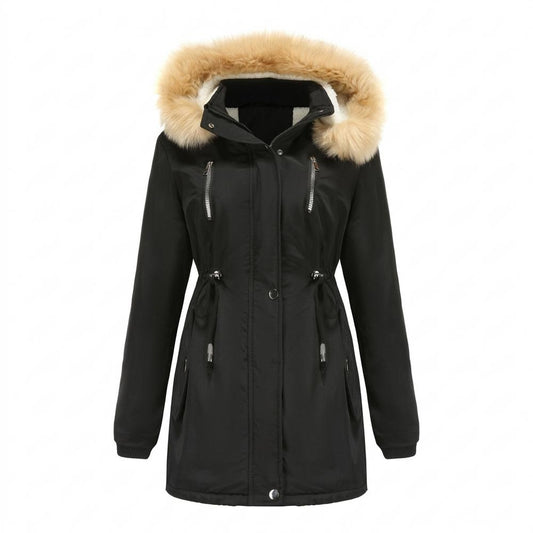 Lederjacken Outlet24 - Tadim | Gefütterter Taillierter Mantel Damen