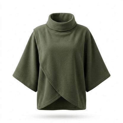 Lederjacken Outlet24 - Vavol | Hochgeschlossener Asymmetrischer Pullover Damen