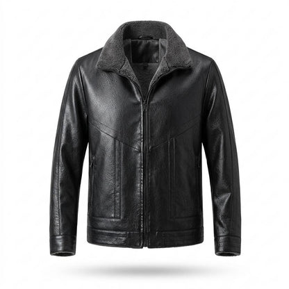 Lederjacken Outlet24 - Tezam | Gefüttert Abgesteppt Lederjacke Herren