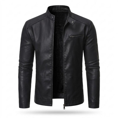 Lederjacken Outlet24 - Vifat | Gefütterte Taillierte Lederjacke Herren