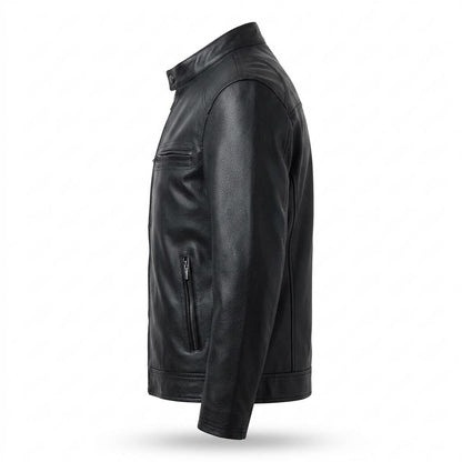 Lederjacken Outlet24 - Tiral | Gefütterte Taillierte Lederjacke Herren