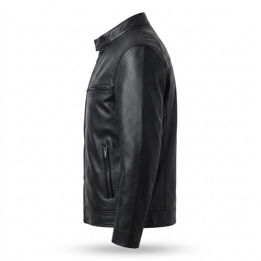 Lederjacken Outlet24 - Tiral | Gefütterte Taillierte Lederjacke Herren