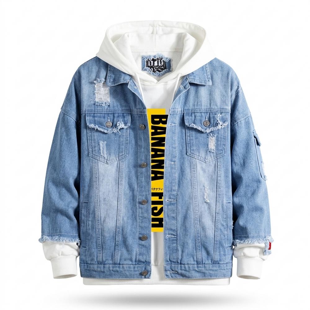 Lederjacken Outlet24 - Zemir | Used-Look Jeans Jacke Unisex