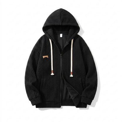 Lederjacken Outlet24 - Rodos | Strukturiert Gestrickt Hoodie Unisex