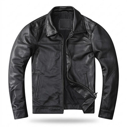 Lederjacken Outlet24 - Zesil | Genarbte Gefütterte Lederjacke Herren