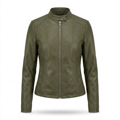 Lederjacken Outlet24 - Nitom | Tailliert Kurz Lederjacke Damen