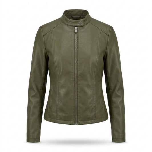 Lederjacken Outlet24 - Nitom | Tailliert Kurz Lederjacke Damen