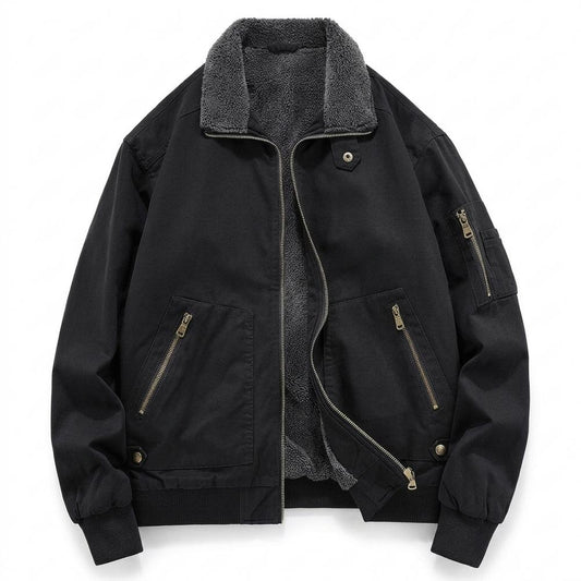 Lederjacken Outlet24 - Muwur | Gefütterte Flieger Jacke Herren