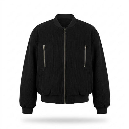 Lederjacken Outlet24 - Sisak | Gerippt Locker Jacke Damen