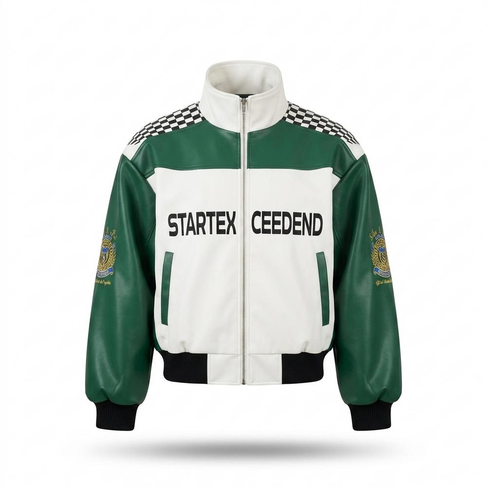 Lederjacken Outlet24 - Momas | Zweifarbig Weit Lederjacke Unisex
