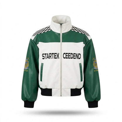 Lederjacken Outlet24 - Momas | Zweifarbig Weit Lederjacke Unisex