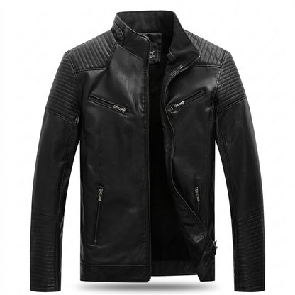 Lederjacken Outlet24 - Nizes | Gesteppt Gefüttert Lederjacke Herren