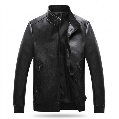 Lederjacken Outlet24 - Zosul | Reißverschluss Stehkragen Lederjacke Herren