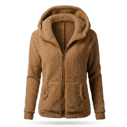 Lederjacken Outlet24 - Suval | Gefüttert Hochflorig Hoodie Damen