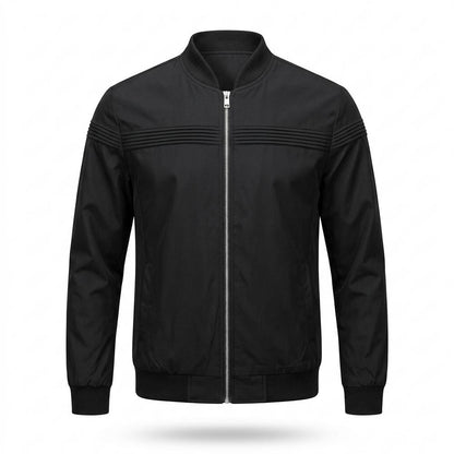 Lederjacken Outlet24 - Cizid | Plissiert Reißverschluss Jacke Herren