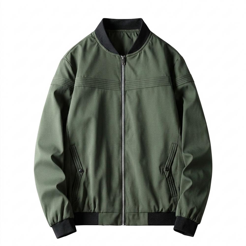 Lederjacken Outlet24 - Veguk | Reißverschluss Stehkragen Jacke Herren