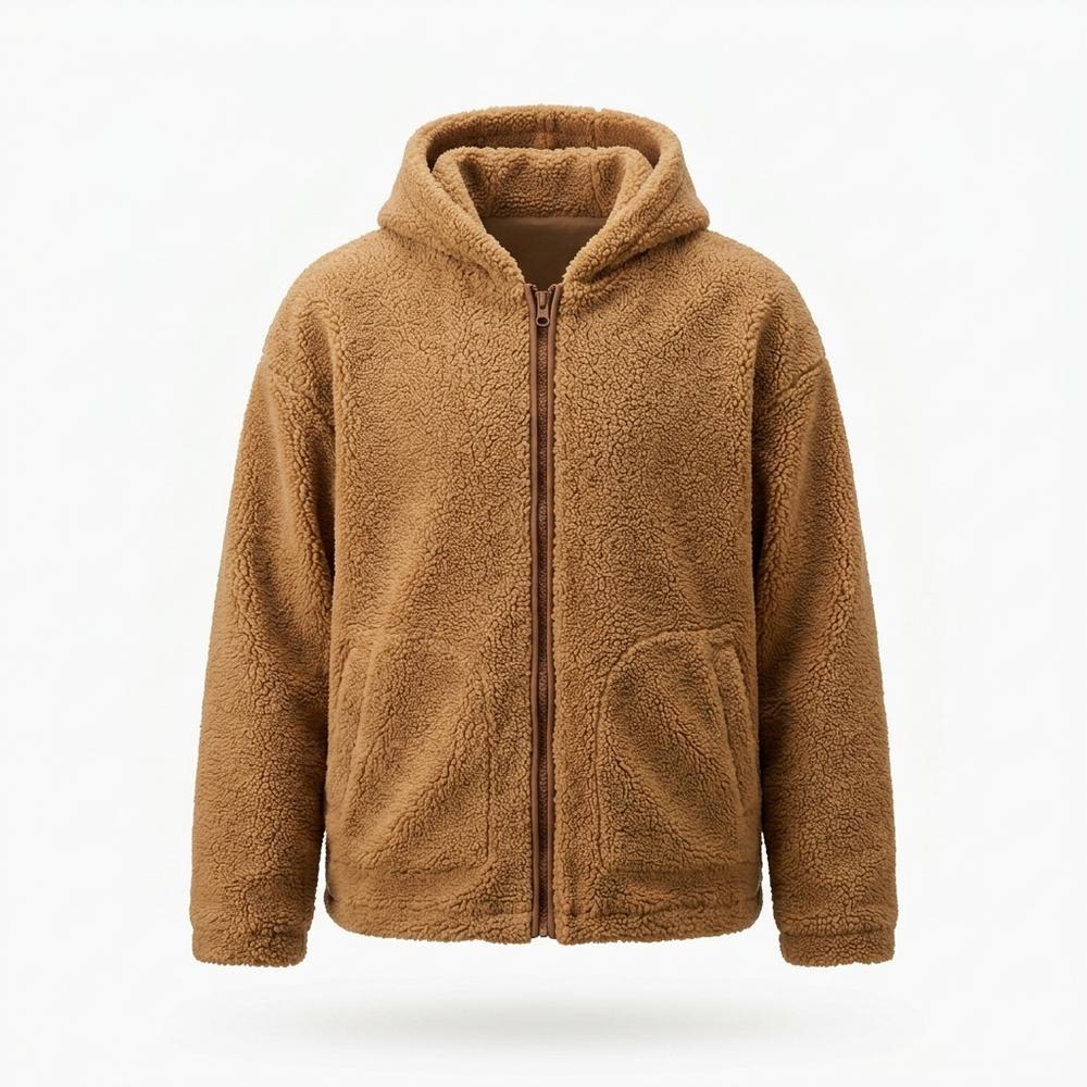 Lederjacken Outlet24 - Dukim | Reißverschluss Teddy Jacke Unisex