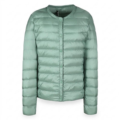 Lederjacken Outlet24 - Eonuv | Gesteppte Kragenlose Jacke Damen