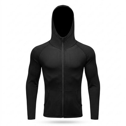 Lederjacken Outlet24 - Novas | Enganliegend Elastisch Hoodie Herren