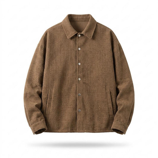 Lederjacken Outlet24 - Vivud | Gerippt Geknöpft Jacke Unisex