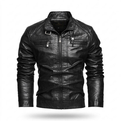 Lederjacken Outlet24 - Yenil | Gesteppt Tailliert Lederjacke Herren