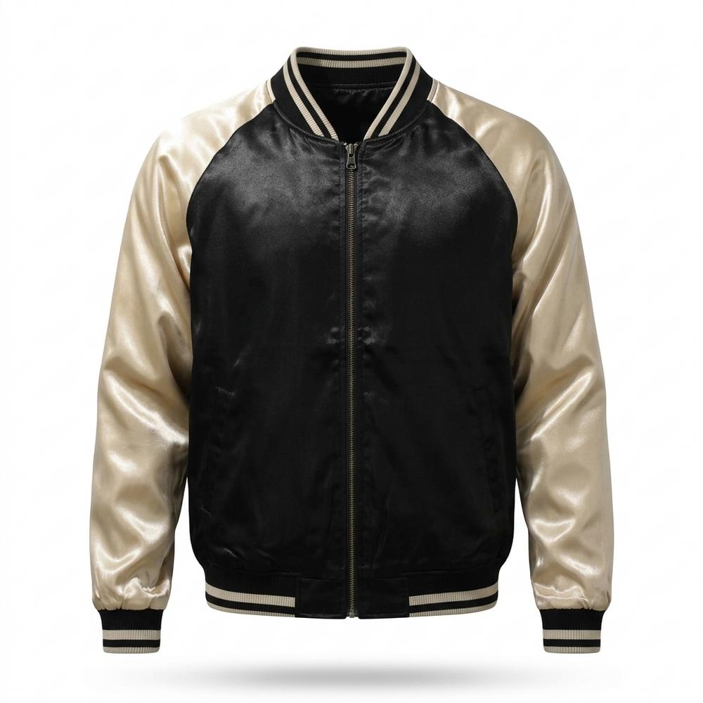Lederjacken Outlet24 - Nuhol | Glänzende Zweifarbige Jacke Unisex