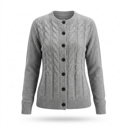 Lederjacken Outlet24 - Milol | Taillierter Gestrickter Cardigan Damen