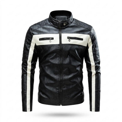 Lederjacken Outlet24 - Eifer | Gesteppt Zweifarbig Lederjacke Herren