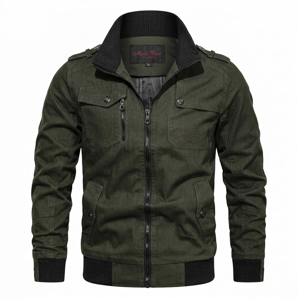 Lederjacken Outlet24 - Nolis | Gefüttert Hochschließend Jacke Herren