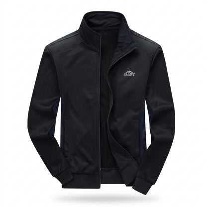 Lederjacken Outlet24 - Zehal | Stehkragen Fleece Jacke Herren