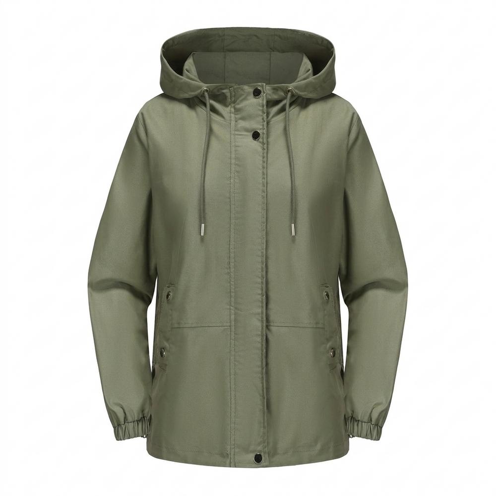 Lederjacken Outlet24 - Vapad | Kapuzen Geknöpft Jacke Damen