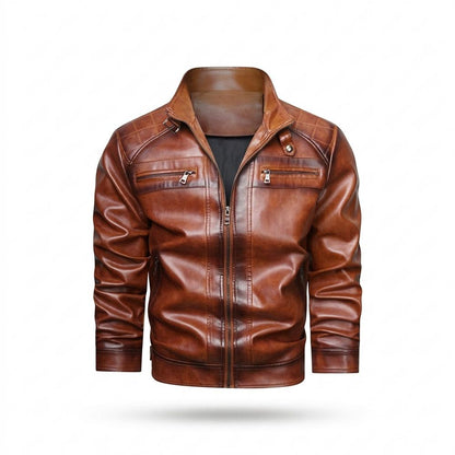 Lederjacken Outlet24 - Sevel | Gesteppt Gefüttert Lederjacke Herren