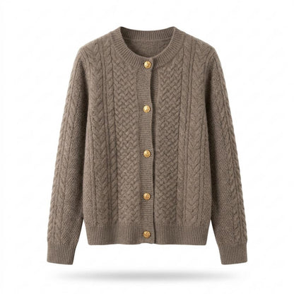 Lederjacken Outlet24 - Domer | Gestrickt Strukturiert Cardigan Damen