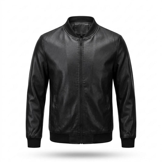 Lederjacken Outlet24 - Lehud | Glatt Tailliert Lederjacke Herren