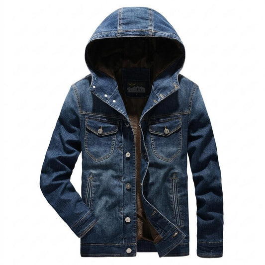 Lederjacken Outlet24 - Misen | Gefüttert Geknöpft Jacke Herren