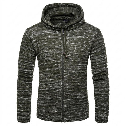 Lederjacken Outlet24 - Rufil | Melierter Strukturierter Hoodie Herren