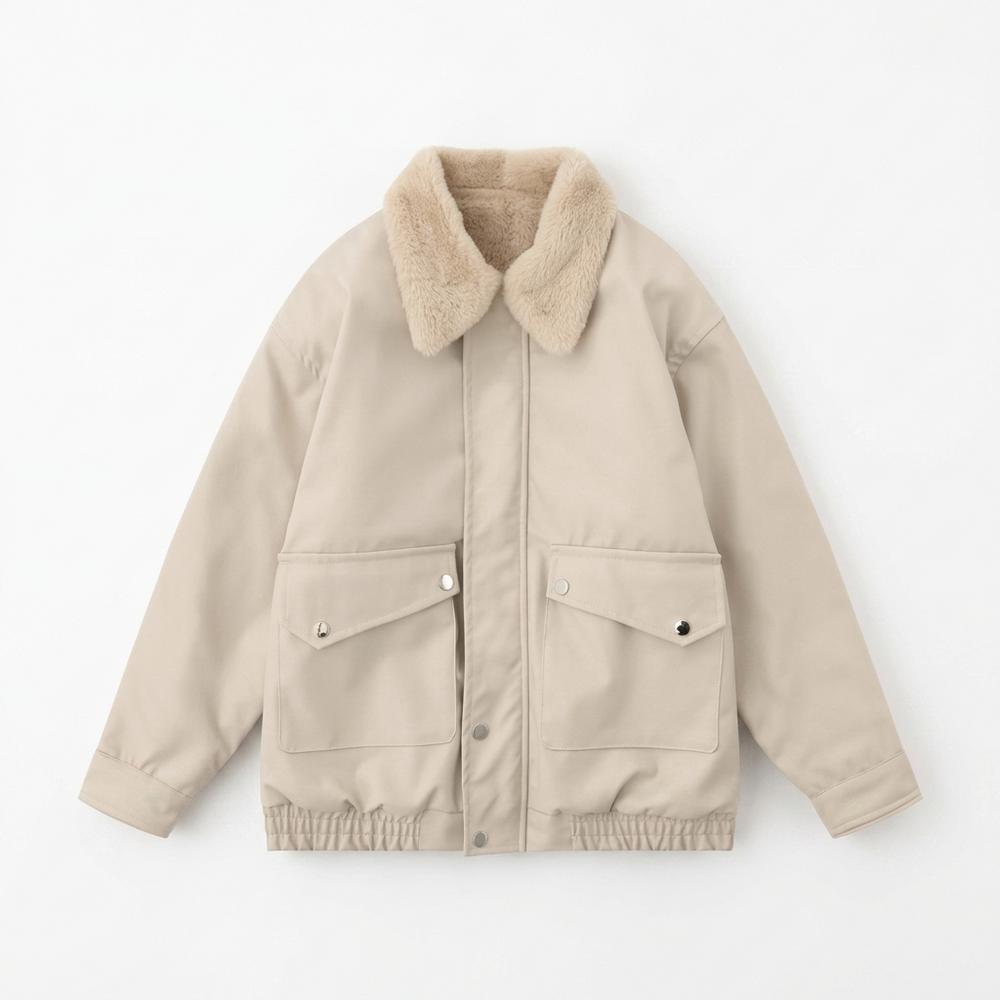 Lederjacken Outlet24 - Vawel | Gefüttert Locker Jacke Unisex