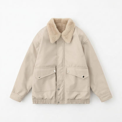 Lederjacken Outlet24 - Vawel | Gefüttert Locker Jacke Unisex