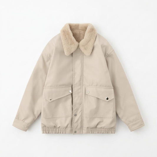Lederjacken Outlet24 - Vawel | Gefüttert Locker Jacke Unisex