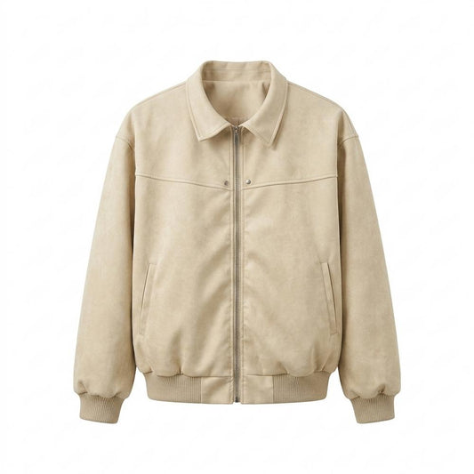 Lederjacken Outlet24 - Lavem | Lockere Veloursartige Wildleder-Jacke Herren