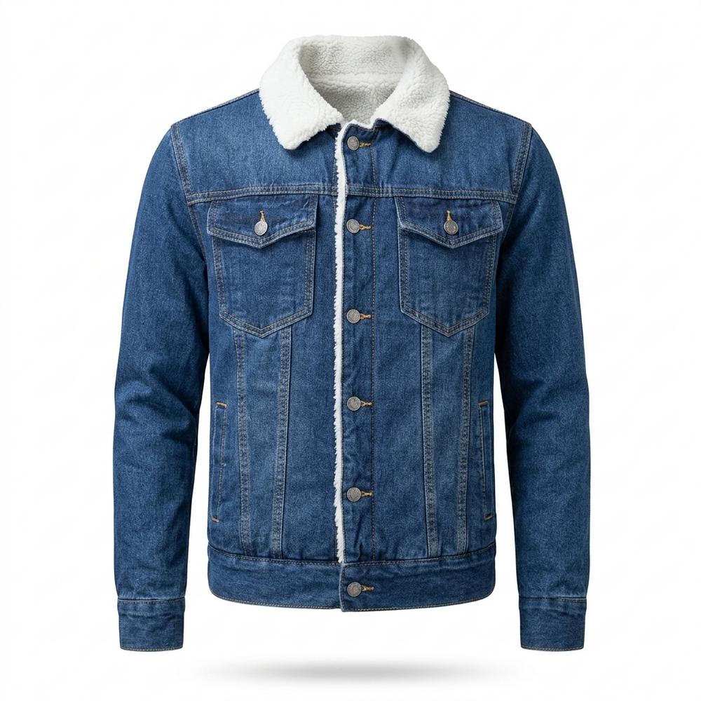 Lederjacken Outlet24 - Vaved | Gefütterte Geknöpfte Jacke Herren